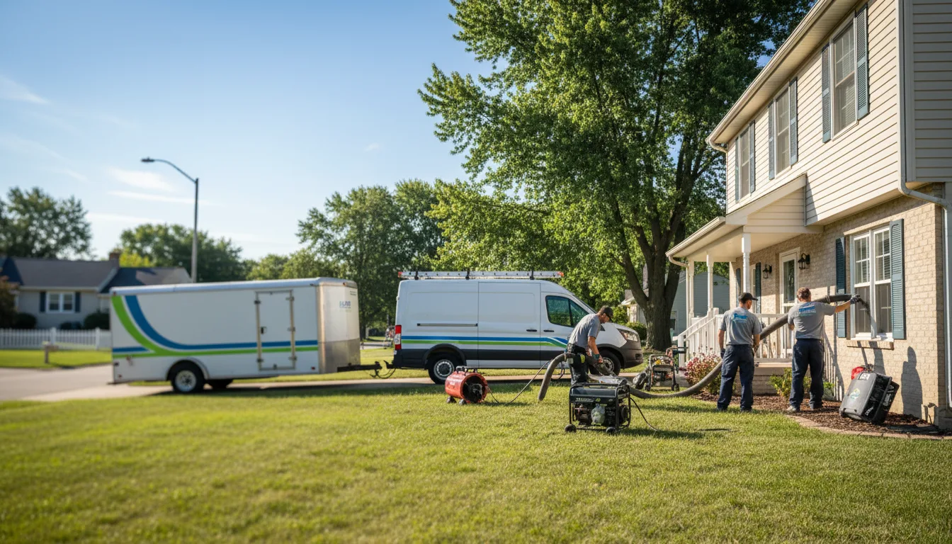 Flooded Basement Restoration And Cleanup With Repair in Camanche, IA near me